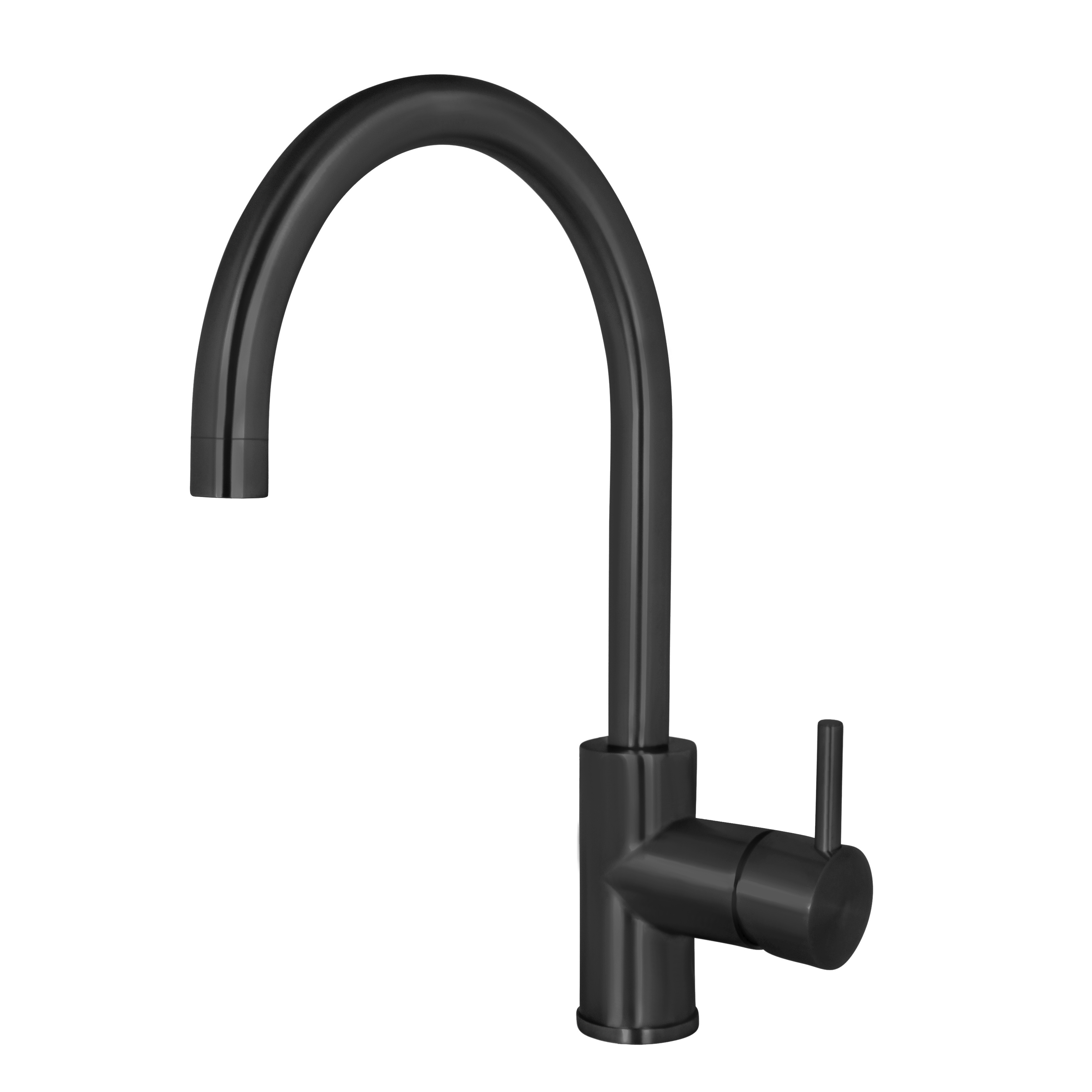 MISCELATORE PE LAVELLO INOX304 NERO SATINAT (APM)